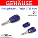 Ersatz Funkgehuse geeignet fr Fiat - 1 Tasten  GT15 blau