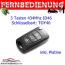 Ersatz Fernbedienung geeignet fr Hyundai - 3 Tasten -...