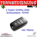Ersatz Fernbedienung geeignet fr Hyundai - 3 Tasten -...