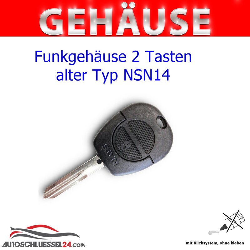 Nissan 2 Tasten Fernbedienung Smart Schlüsselanhänger Gehäuse Schale