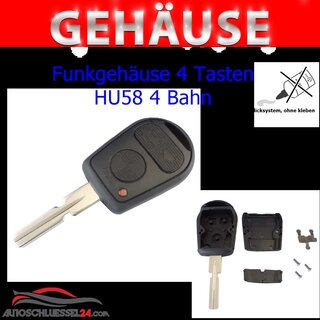 Ersatz Funkgehäuse geeignet für BMW - 3 Tasten HU58 4 Bahn, 9,99 €