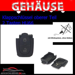Ersatz Klappschlssel geeignet fr Audi Teil 2 - 2 Tasten HU66